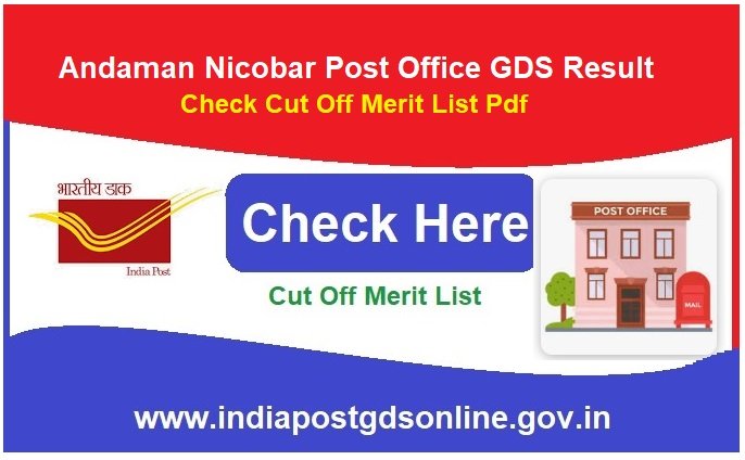 Andaman Nicobar Post Office GDS Result 2024 Check Cut Off Merit List Pdf, @www.indiapost.gov.in