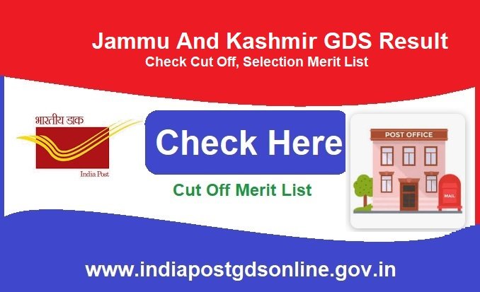 Jammu And Kashmir GDS Result 2024 Out, Check Cut Off, Selection Merit List, www.indiapost.gov.in